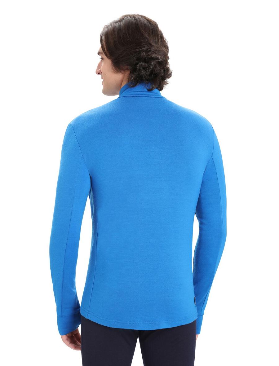 Icebreaker Merino Quantum III Long Sleeve Zip Miesten Huppari Sininen | FI 1262WNBY